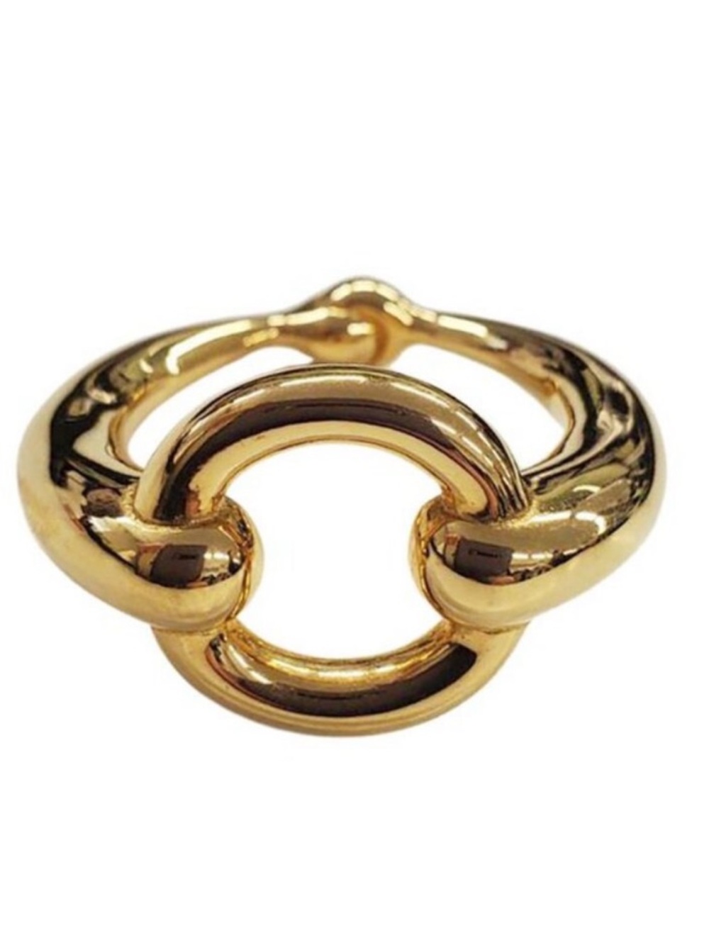 Hermès Mo Scarf Ring Accessory GP Women's Gold